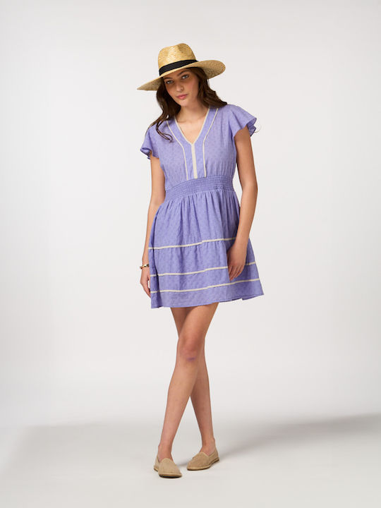 Summer Mini Dress Lilac