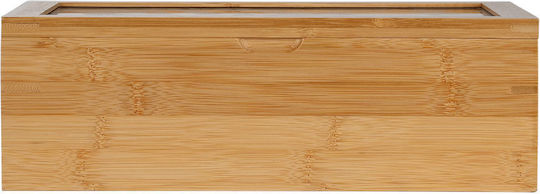 Estia Box für Kaffee / Zucker / Tee mit Deckel Hölzernes Braun 19x9x31cm Estia Box für Kaffee / Zucker / Tee mit Deckel Hölzernes Braun 19x9x31cm