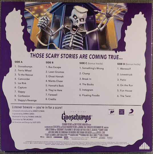 Goosebumps Original Motion Picture Soundtrack Vinyl