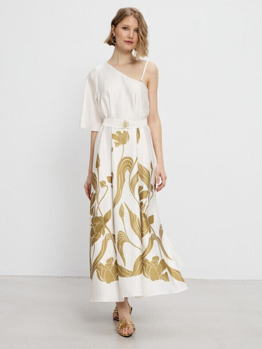 Summer Maxi Dress for Wedding Christening Gold