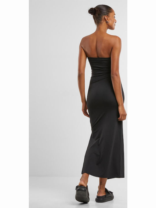 Sommer Midi Damenkleid Schwarz