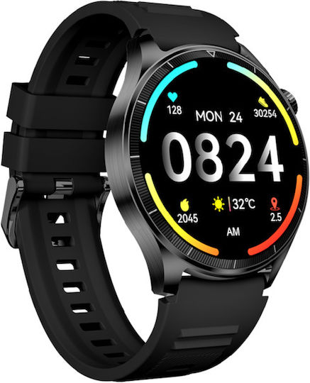 Bea-fon 301 46mm Smartwatch with Heart Rate Monitor (Black)