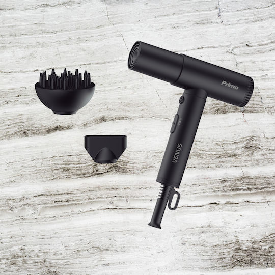 Primo PRHD- Ionic Professionell Haartrockner mit Diffusor 2000W