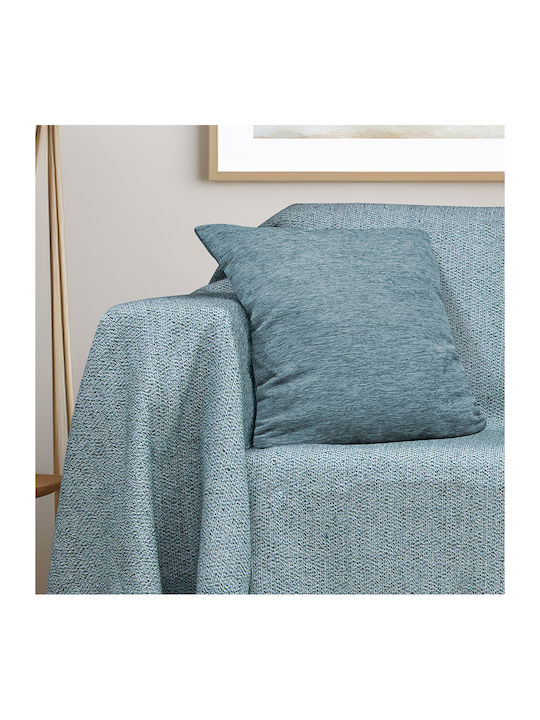 Lino Home Mirages Ριχτάρι Τριθέσιου Καναπέ Chenille 180x300εκ. Petrol