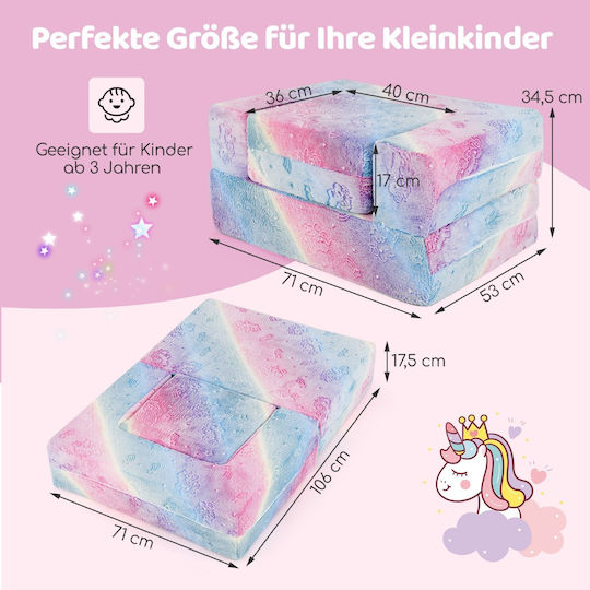 Kids Sofa Pink 90x60x40cm