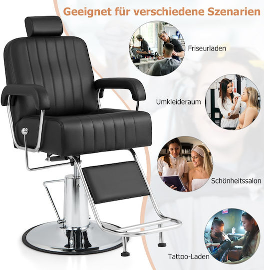 Costway Hairdresser Chair with Adjustable Height and Hydraulic Lifting
