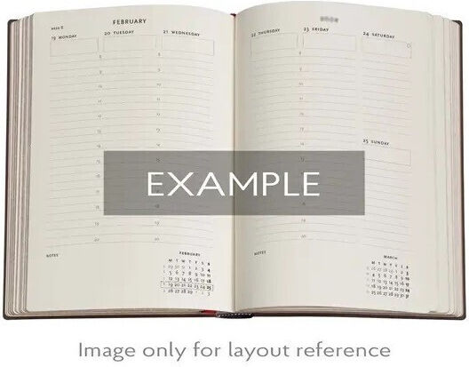 Vertical Εβδομαδιαίο Ακαδημαϊκό Planner Maxi 2025/26 Δερμάτινο 13.5x21εκ.
