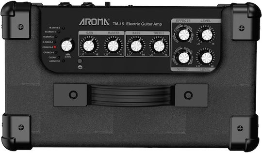 Aroma Tm15 Ενισχυτής Ηλεκτρικής Κιθάρας 15 Watt Mε Bluetooth Επαναφορτιζόμενη Μπαταρία