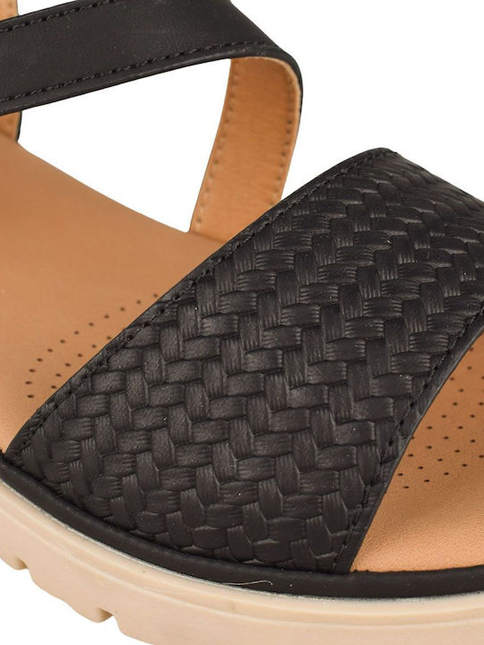 Women's Flat Sandals Anatomic in Black Color
