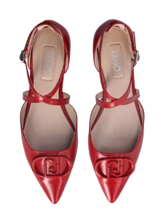 Viola 19 Leder Damen Ballerinas Rote