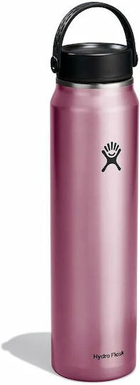 Hydro Flask Lightweight Wide Mouth Trail Series Stainless Steel Thermos Bottle BPA Free 1.183L Tourmaline