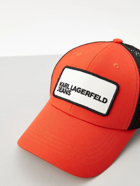 Karl Lagerfeld Jeans Klj Logo Mesh Cap Poinciana