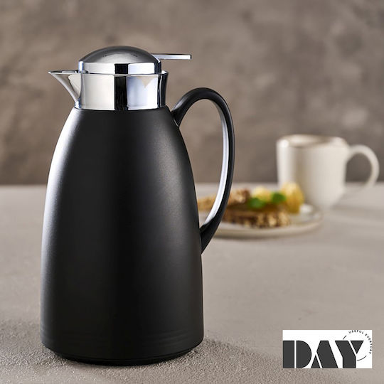 Espiel Day Jug Thermos Glass 1lt Black