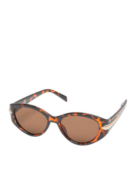 Urban Classics Damen Sonnenbrille mit Braun Schildkröte Kunststoff Gestell und Braun Linse TB7426-02266