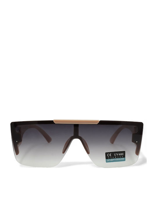 Optosquad Unisex Sunglasses with Gold Plastic Frame and Gray Gradient Lens 23473