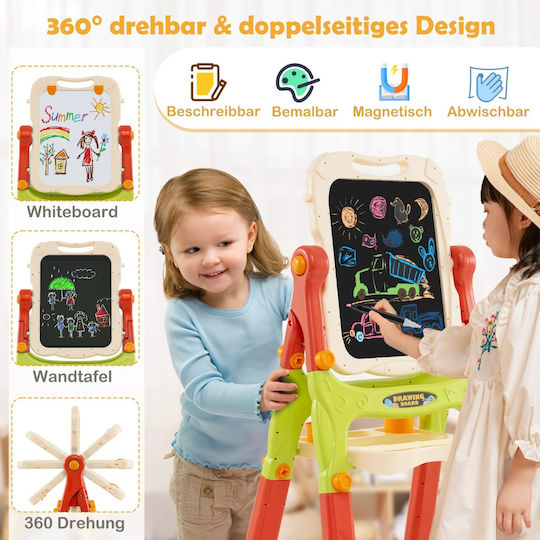 Costway Kids Floor Draw & Erase Board / Magnetic Board