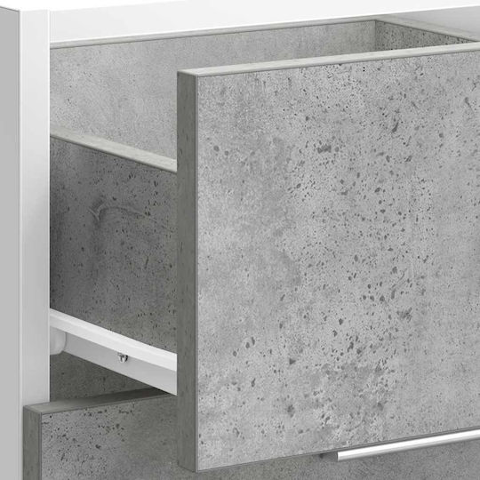 Lyon Επιδαπέδια Συρταριέρα Κουζίνας Γκρι 40x46x81.5εκ.