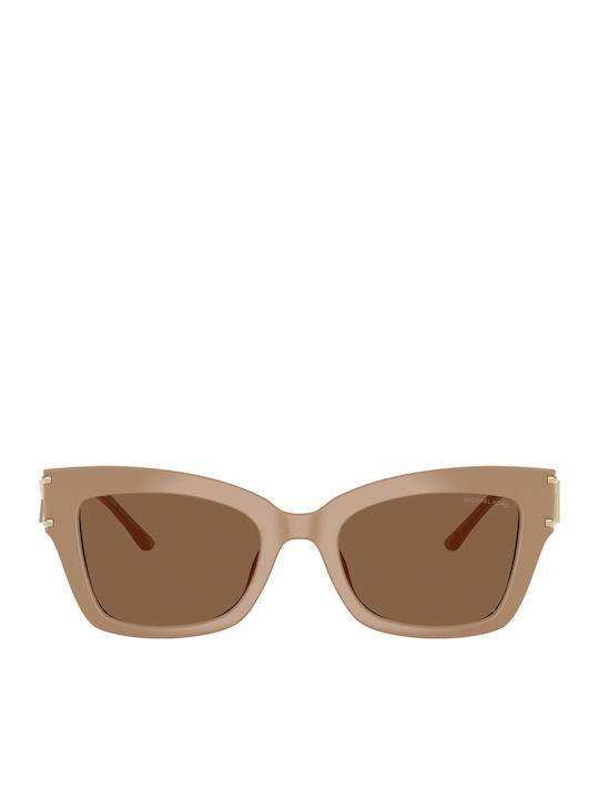 Michael Kors Cantabria Women's Sunglasses with Beige Frame and Brown Lens