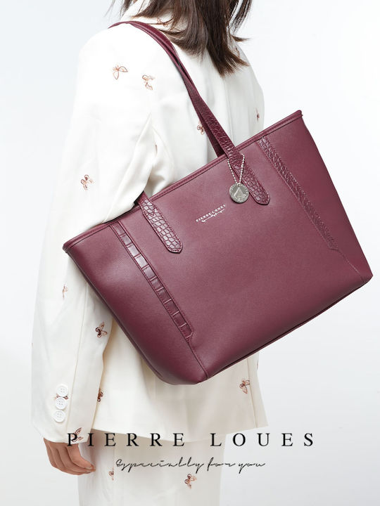 Women's Bag Shopper Backpack Burgundy