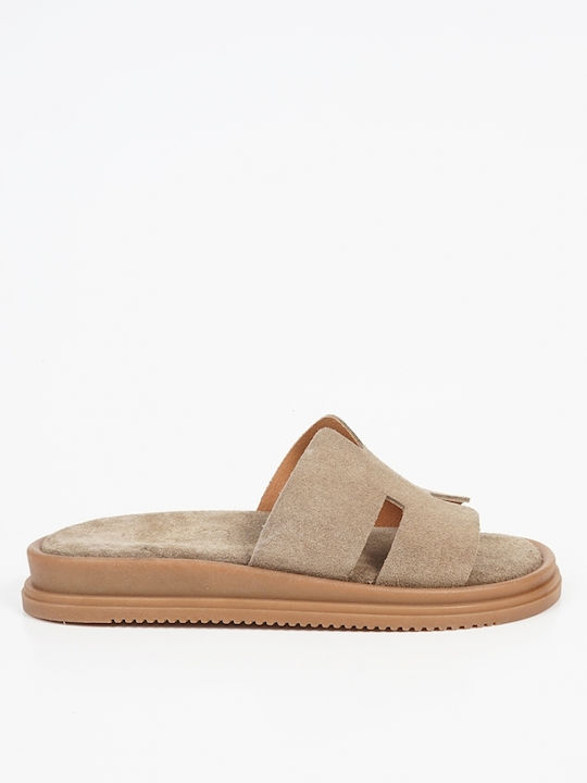 Women's Flat Sandals Flatforms in Brown Color