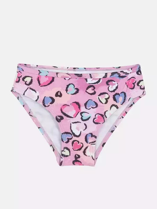 Joyce Hearts Kinder Badeanzug Bikini Pink