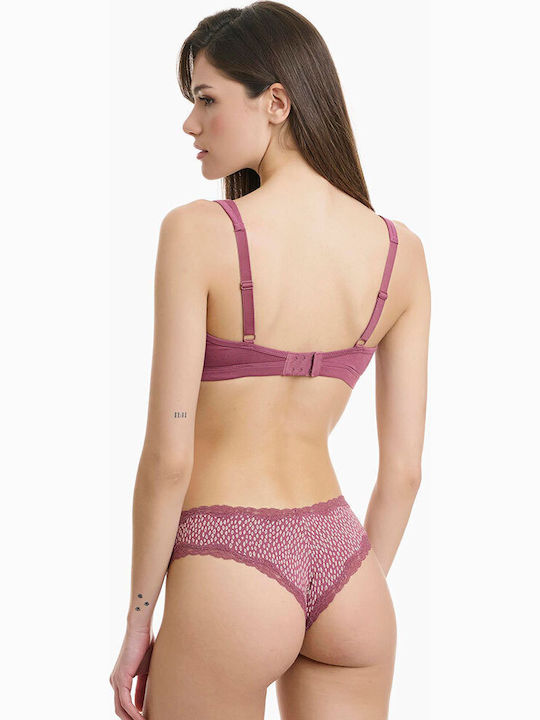 Bamboo Femei Brazilia 2Pack cu Dantelă