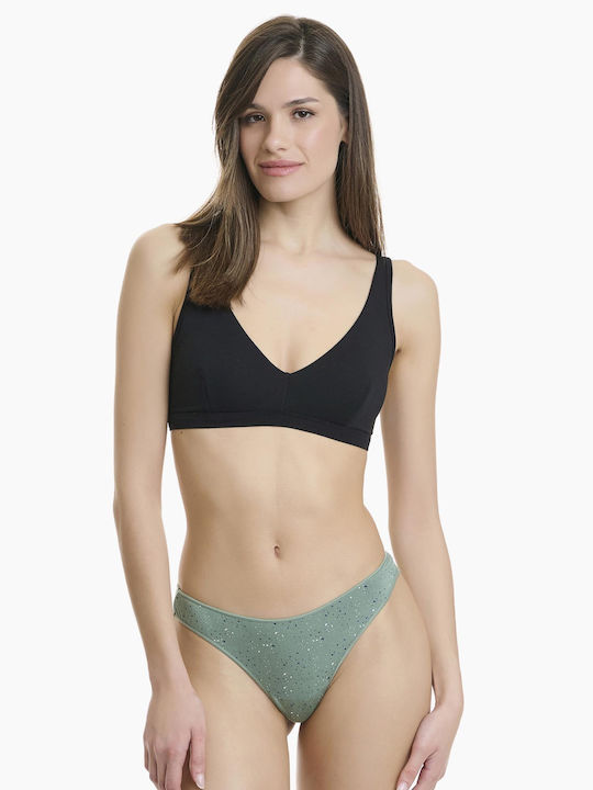 Bamboo Women's Brazil 2Pack Petrol/green