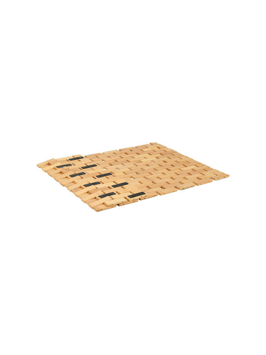 Estia Non-Slip Bath Mat Wooden Bamboo Essentials 02-27568 Beige 38x60cm