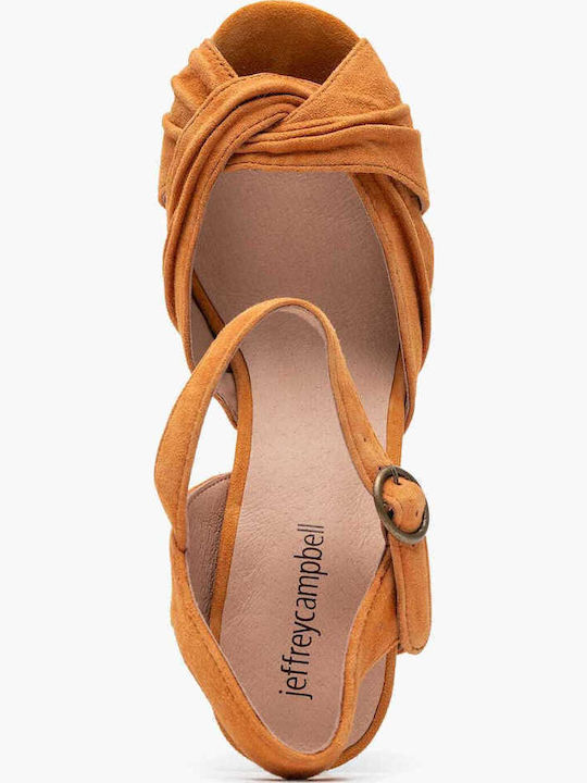 Fabric Sandals Tabac Brown