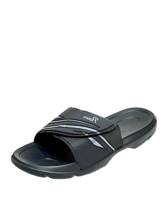 Men's Black Slides