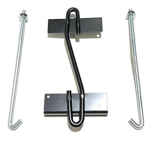 Universal Battery Hold Down Car Battery Security Metal Black Color