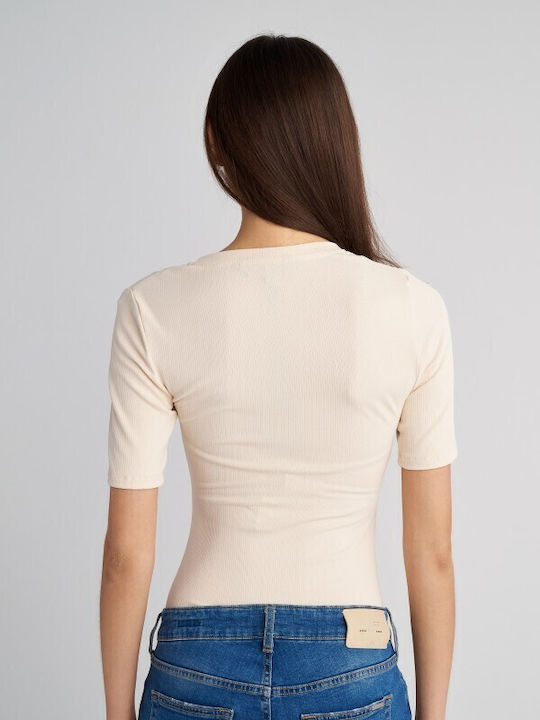 Staff Κορμάκι Γυναικείο Βαμβακερό Slim Fit 63-016.053 Off White Υπολευκο 63-016.053