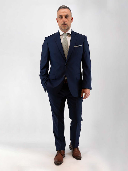 Costum Bărbați cu Croială Normală BLUE