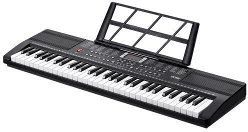 Vevor Keyboard 61JBPZSMGQ61JYYXMV9 with 61 Keys with Headphones Black