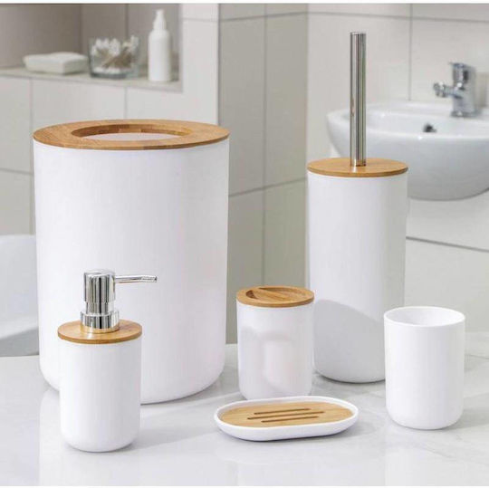 Set Accesorii Baie Plastic Alb