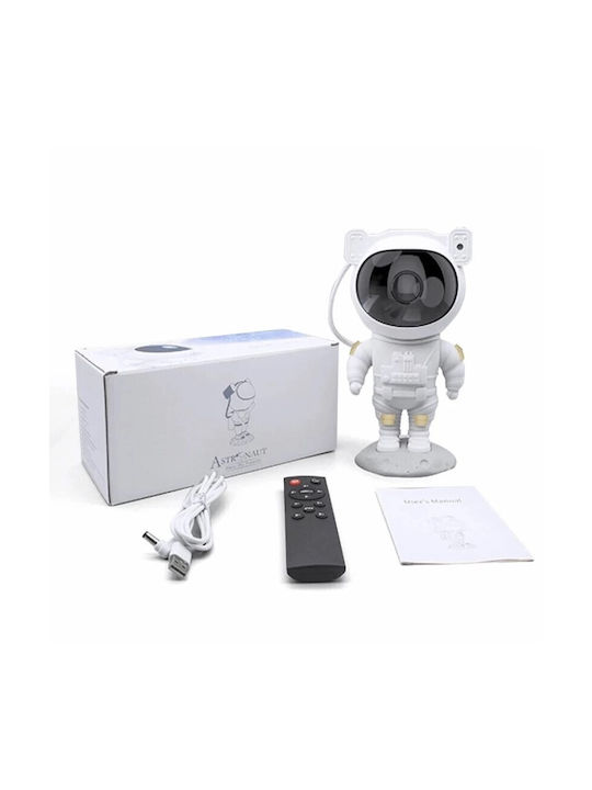 Kids Projector Lamp Astronaut with Color Changes White 12x11.3x22.8εκ.