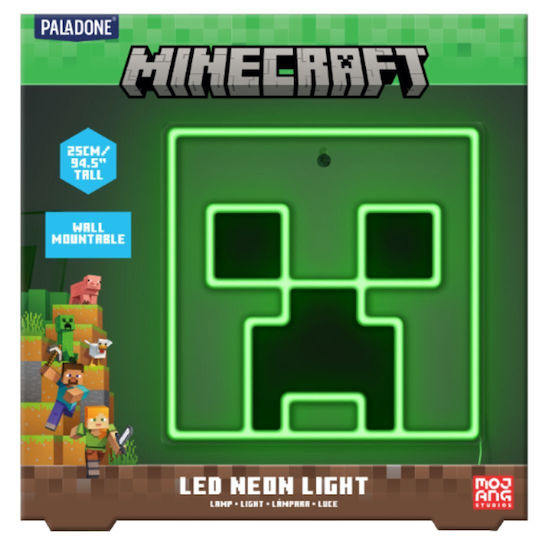 Paladone Led Kids Desk Lamp Minecraft Multicolour 25εκ.