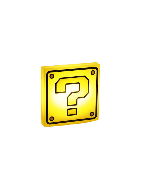 Paladone Παιδικό Διακοσμητικό Φωτιστικό Super Mario Question Κίτρινο 16εκ. Paladone Παιδικό Διακοσμητικό Φωτιστικό Super Mario Question Κίτρινο 16εκ.