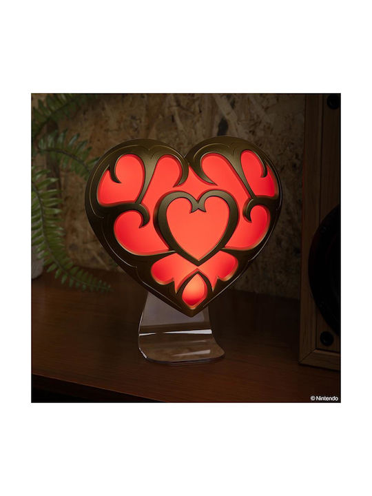 Paladone Lămpi De Masă Pentru Copii Decorațiune The Legend Of Zelda - Heart Container Roșu 22x9cm