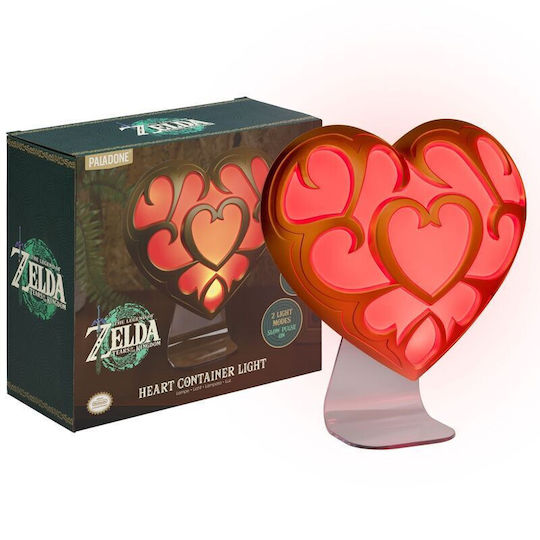 Paladone Παιδικό Διακοσμητικό Φωτιστικό The Legend Of Zelda - Heart Container Κόκκινο 22x9cm