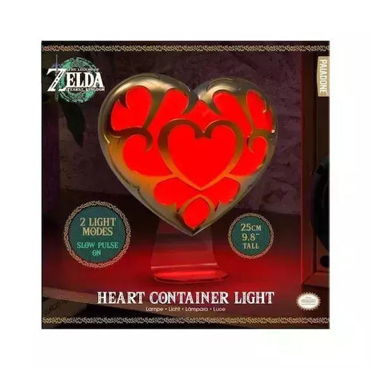 Paladone Παιδικό Διακοσμητικό Φωτιστικό The Legend Of Zelda - Heart Container Κόκκινο 22x9cm