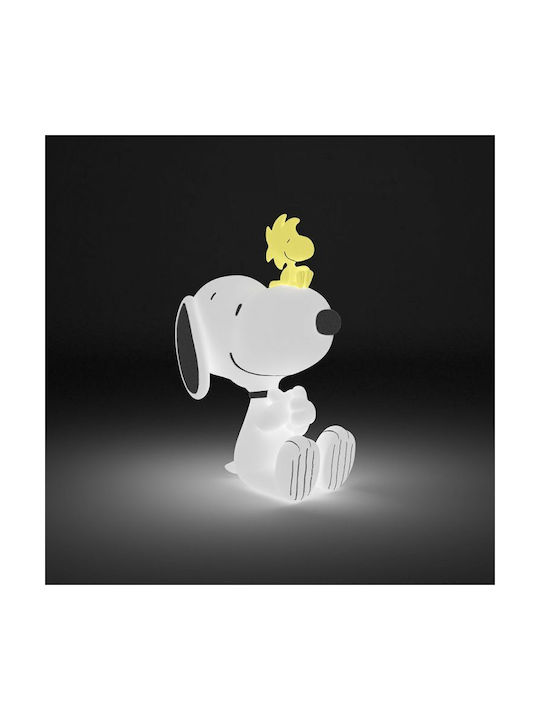 Erik Декоративна Лампа Snoopy Peanuts Детски Осветителни Тела За Маса LED Бяла
