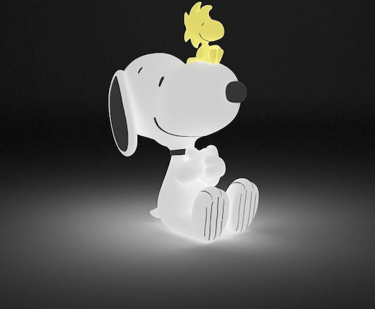 Erik Dekorative Kinder Tischlampe Snoopy Peanuts LED Weiße