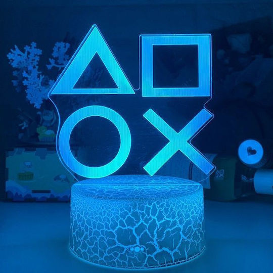 LED Kinder Dekorative Lampe PlayStation mit Farbwechsel Mehrfarbig
