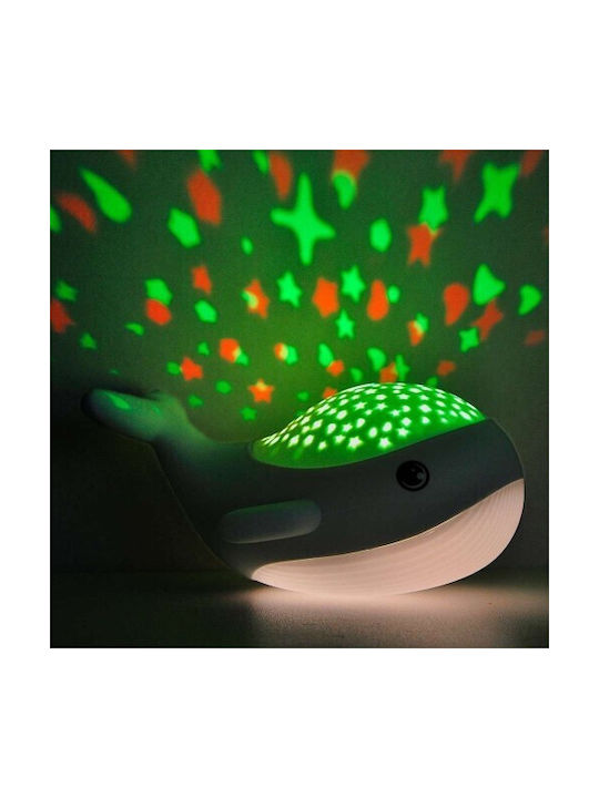 Mega Light Παιδικό Διακοσμητικό Φωτιστικό Willy Whale Λευκό 14.3x17x8.9εκ.