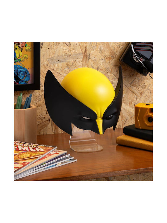 Paladone Παιδικό Φωτιστικό Γραφείου Marvel X-men 97 - Wolverine Mask Κίτρινο 22x12x12εκ.