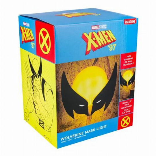 Paladone Kids Desk Lamp Marvel X-men 97 - Wolverine Mask Yellow 22x12x12εκ.