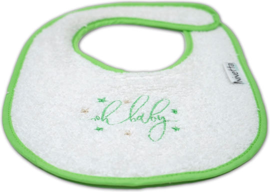 Ninetta Bebe Bib from 100% Cotton with Hoop & Loop Fastener Lahani for 0 m+