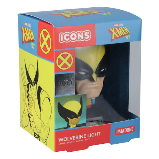 Paladone Παιδικό Φωτιστικό Γραφείου Wolverine Light Πολύχρωμο 11x11x14εκ.