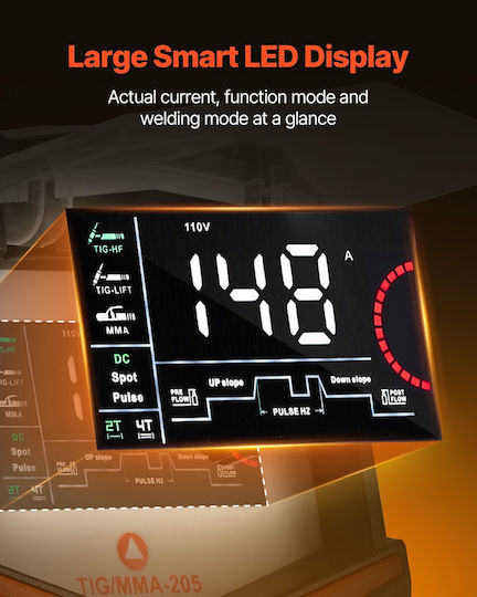 Vevor Ηλεκτροκόλληση Inverter MMA / TIG